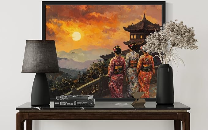 Taiwan Art Print Poster, Asia Oriental Countries Culture Wall Art Asian Paintings for Bedroom Bathroom Living Room Decor 97 (Taiwan, 16 x 20 inches, Black Frame)
