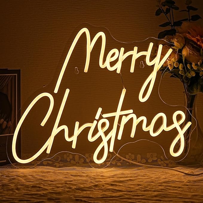 Neon Signs Warm White Neon Light Letter Neon Light for Wall Decor Party Kids Room Wedding Birthday Party Decorations