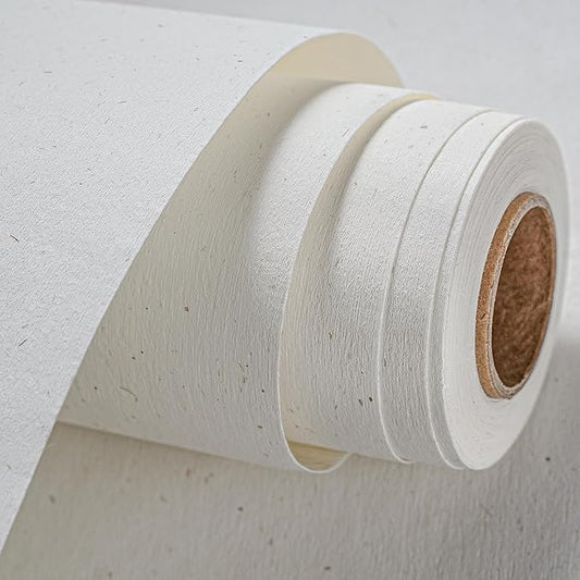Natural White Wallpaper Grasscloth Textured Peel and Stick Wall Fabric&Wallpaper Self-Adhesive Wall Fabric&Wallpaper Removabl Easy to Clean for Bedroom,Living Room , Office. (16.5"x236.2") 1001
