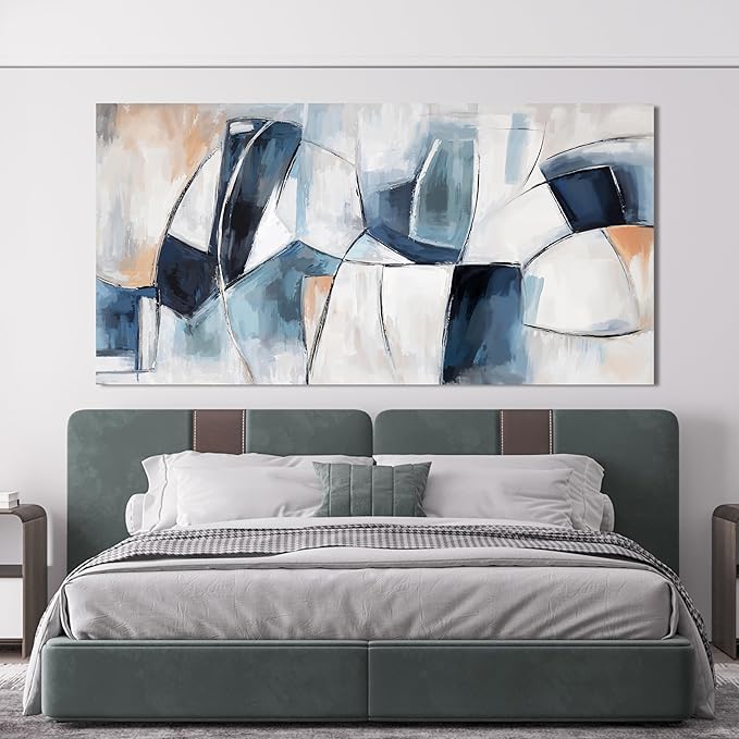 Abstract Canvas Wall Art Decor Modern Large Wall Art for Living Room Abstract Canvas Art Wall Decor Pictures Oversized Colorful Wall Art Prints Artwork for Walls Bedroom Office Home Decor 29"X58"