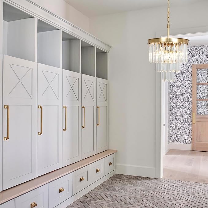 Luxurious Crystal Gold Modern Chandeliers Lights Pendant Ceiling Light Chandelier Lighting Fixture for Dining Room Living Room Kitchen Island Bedroom