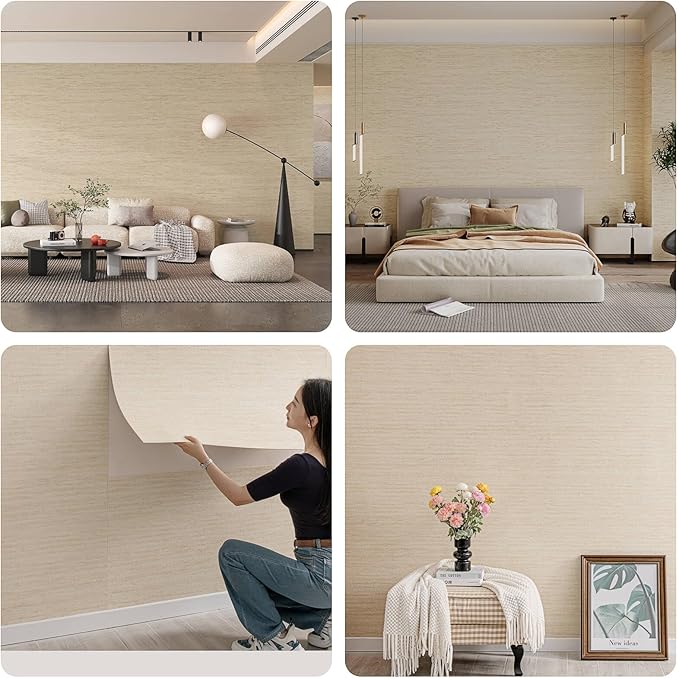 3D Wall Panels Peel and Stick – 23.82"x110" PVC Faux Travertine Texture, Self Adhesive Waterproof Wall Covering, DIY Accent Wall, Sofa Background Backsplash & Modern Home Decor, Covers 18 sq.ft