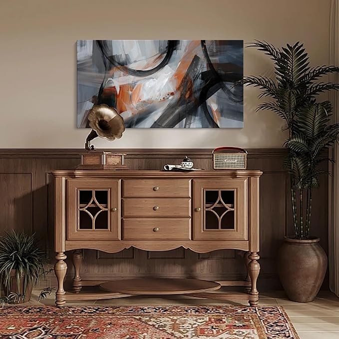 KLAKLA Large Wall Art - Abstract Canvas Wall Decor Modern Print Picture Artwork for Living Room Office Bedroom Home Decor - 40x20 Inches