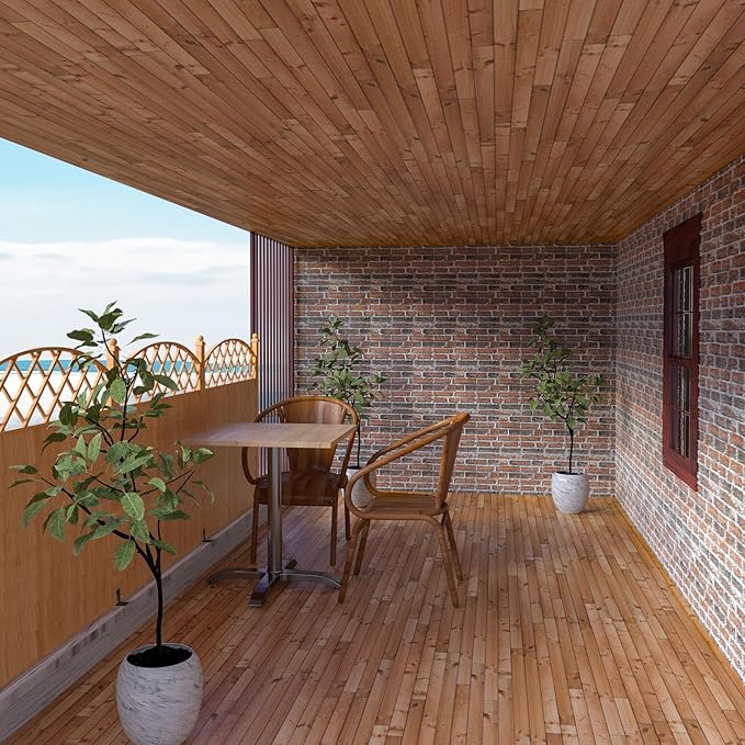 3D Wall Panels Peel and Stick in Red White Stone, 20 PCS XPE Foam 3D Wallpaper, Faux Brick Wall Panels for Bedroom, Stairs, Kitchen