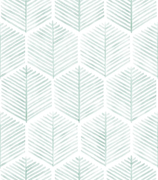 MelunMer Modern Peel and Stick Wallpaper Boho Contact Paper for Cabinets/Drawers 591In L 17.3In W Self Adhesive Removable Wallpaper for Bedroom/Bathroom Waterproof Geometric Contact Paper Green/White