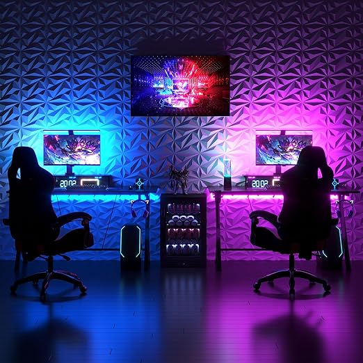 Art3dwallpanels 50 Pack 3D Wall Panel Diamond for Interior Wall Décor, PVC Flower Textured Wall Panels for Living Room Lobby Bedroom Hotel Office, Black, 12''x12''