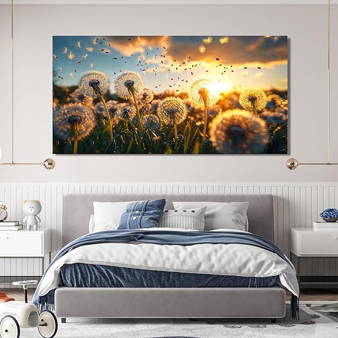 Canvas Wall Art Decor Floral Aesthetics Canvas Wall Art Pictures For Living Room Wall Paintings Artwork For Walls White Modern Wall Art Canvas Prints Artwork For Bedroom Office Wall Decor 20 × 40 Inch