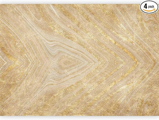 artgeist Wall Mural Abstract 79x55 in - XXL Non-Woven Wallpaper Fleece Wall Decor Photo Print Picture Image Design Home Marble Abstract 3D Effect Beige a-A-10029-a-a