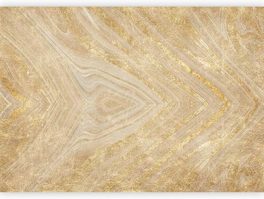 artgeist Wall Mural Abstract 118x83 in - XXL Non-Woven Wallpaper Fleece Wall Decor Photo Print Picture Image Design Home Marble Abstract 3D Effect Beige a-A-10029-a-a