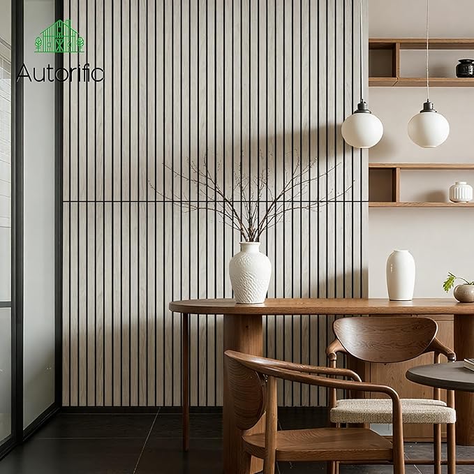 4 Pack Large Acoustic Panels 47.2”x23.6”, Decorative Acoustic Wall Panel, Sound Proof Panel with Simulated Wood Grain Finish, for Office,Home Theater,Studio,Living Room, Natural Oak