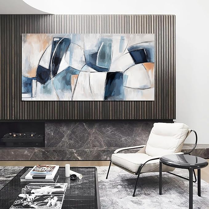 Abstract Canvas Wall Art Decor Large Wall Art for Living Room Abstract Canvas Art Wall Decor Wall Art Pictures Modern Colorful Wall Art Prints Artwork for Walls Bedroom Office Home Decor 24" X 48"