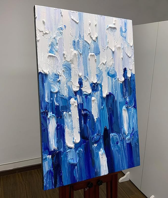 ART8YUQI Paintings - Texture color Wall Art Abstract 3D Views Picture Modern Landscape Artwork Romantic Oil Painting for Decor 24x36 Inch