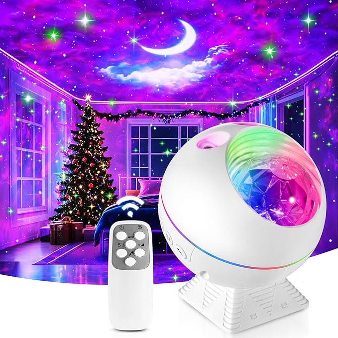 Christmas Gifts for Teens Kids Adult Room Decor Aesthetic,42 Colors Star Projector Galaxy Light+Moon+Cloud Lights for Bedroom,Unique Rhythm Mode,Dimmable+Remote Control Galaxy Lamp for Christmas Decor