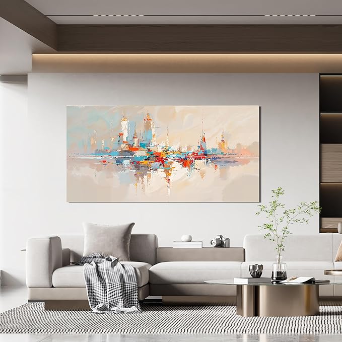 Canvas Wall Art Decor Abstract Wall Art Pictures for Living Room Colorful Abstract Wall Art Prints Abstract Canvas Art Wall Decor Artwork for Walls Wall Decorations Bedroom Home Decor 20" X 40"