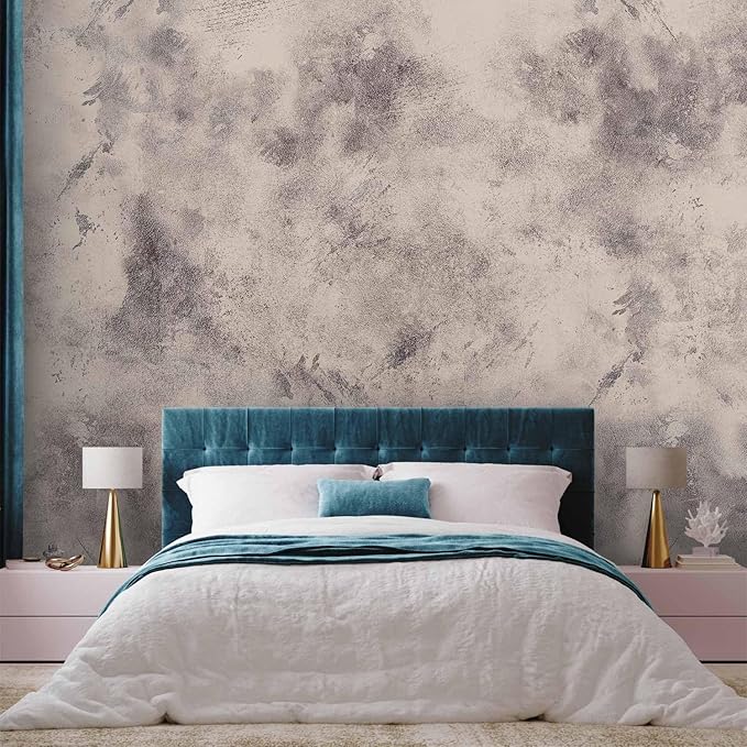 artgeist Wall Mural Stone 154x110 in - XXL Peel and Stick Self-Adhesive Wallpaper Removable Large Sticker Foil Wall Decor Print Picture Image Design Abstract Concrete Like Painted a-A-10133-a-c