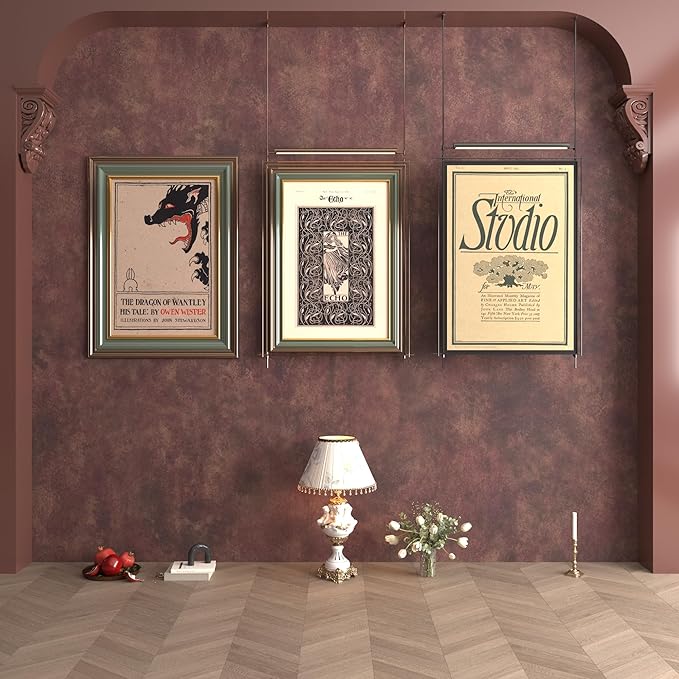 JSEVEM 31"×591" Large Size Extra Wide Thick Luxury Red Gold Rusty Concrete Wallpaper Peel and Stick Gorgeous Metallic Concrete Contact Paper Vinyl Wrap Sticker for Bedroom Bathroom Living Room Walls