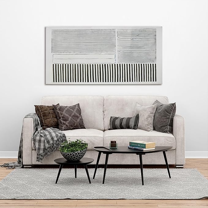 Canvas Wall Art Decor Modern Canvas Wall Art For Living Room Abstract Art Black and White Wall Art Decor Abstract Wall Art Prints Canvans Art Work For Bedroom Office Kitchen Wall Decor 20" x 40"