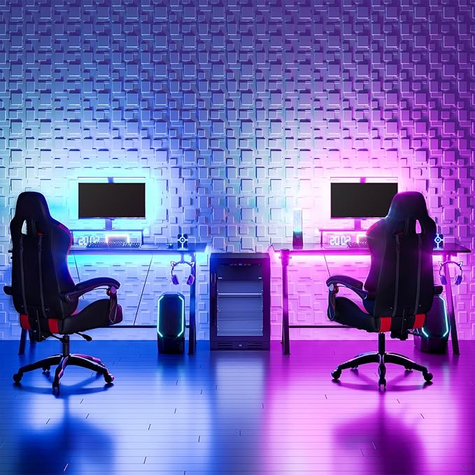 Art3d 20 Pack Decorative 3D Wall Panels, 19 Sq.Feet PVC Interior Wall Décor, 11.8"x11.8", White