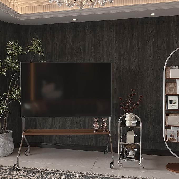 Coffee Brown Wood Wallpaper Peel and Stick Wood Grain Contact Paper for Cabinets and Drawers Self Adhesive Wateproof Vinyl Wrap 15.74"x78" Removable Matte Wooden Looking Wallpaper for Bedroom Walls