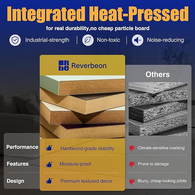 4PCS Acoustic Wood Slat Wall Panels, 47.2" x 12.8" Soundproof Panels for Walls, Sound Absorbing Panels for Interior Decor and Room Acoustic Treatment