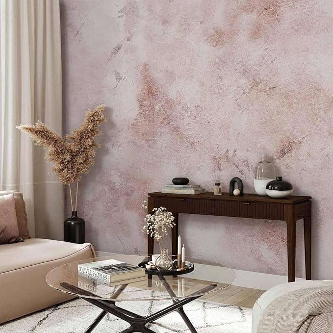 artgeist Wall Mural Stone 154x110 in - XXL Peel and Stick Self-Adhesive Wallpaper Removable Large Sticker Foil Wall Decor Print Picture Image Design Abstract Concrete Like Painted a-A-10133-a-b