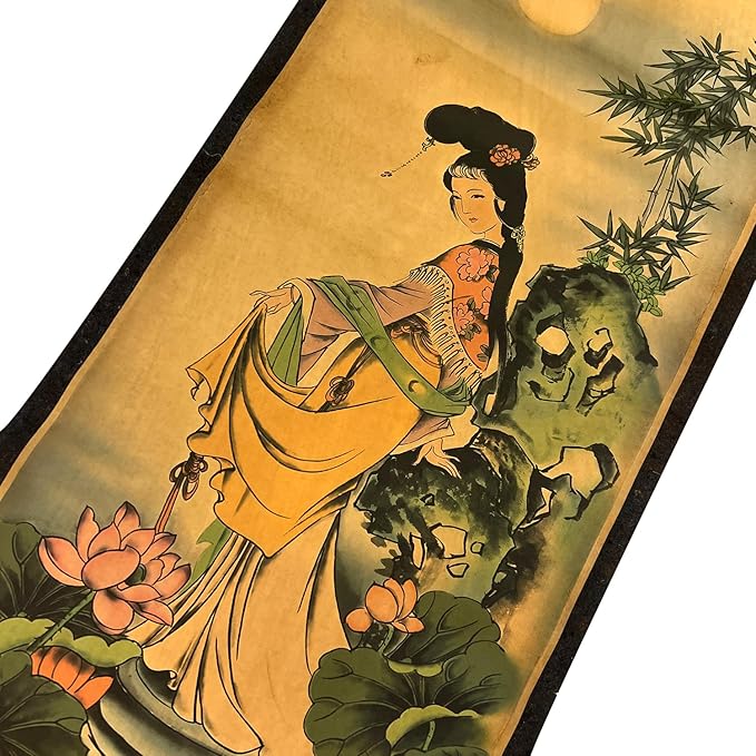 CIFIBIFUN Wall Art Prints Posters Painting Folklore,Japan Geiko Japanese Masterpieces Reproduction Large Home Walls Decor Four beauty