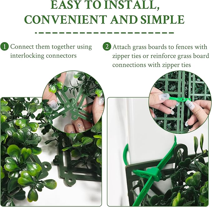 Artificial Ivy Privacy Fence Screen: 72"x 144" (72 SQFT) 4-Layer Leaf UV-Anti Faux Greenery Boxwood Backdrop Ivy Vine Leaf Panels for Outdoor, Indoor, Garden, Backyard and Decor