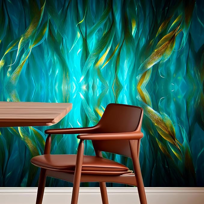 Nuxovilar Teal Crystal Gemstone Textured Peel and Stick Wallpaper, 15.75"x39.37", Self-Adhesive Contact Paper, Artistic Stone-Like Design for Bedroom, Living Room and Table Decor