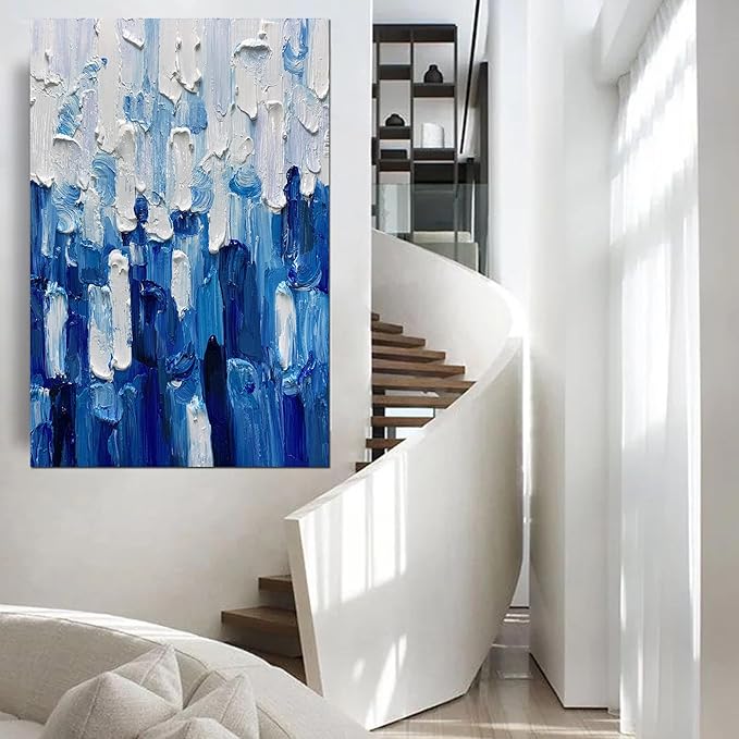 ART8YUQI Paintings - Texture color Wall Art Abstract 3D Views Picture Modern Landscape Artwork Romantic Oil Painting for Decor 24x36 Inch