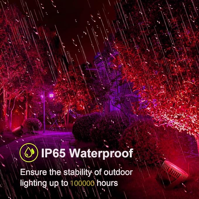 Linkable LED Wall Washer Light with RF Remote, 144W RGBW Color Changing Outdoor Landscape Spotlights, Waterproof Round Stage Lights for Club, Bar, Wedding, Show, Party, Event, Disco