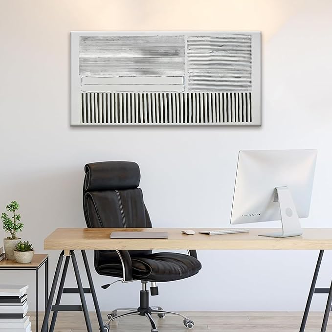 Canvas Wall Art Decor Modern Canvas Wall Art For Living Room Abstract Art Black and White Wall Art Decor Abstract Wall Art Prints Canvans Art Work For Bedroom Office Kitchen Wall Decor 20" x 40"