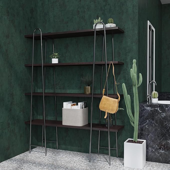 32"x354" Big Wide Dark Green Contact Paper Matte Extra Thick Art Deco Peel and Stick Wallpaper Waterproof Self-Adhesive Removable Pure Green Vinyl Wallpaper 3D Textured for Cabinet Studio Farmhouse