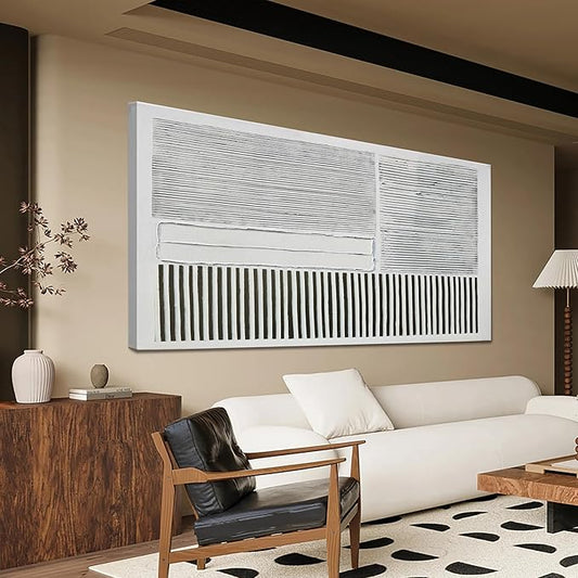 Canvas Wall Art Decor Large Canvas Wall Art For Living Room Abstract Art Black and White Wall Art Decor Abstract Modern Wall Art Prints Large Art Work For Bedroom Office Kitchen Wall Decor 29" x 58"