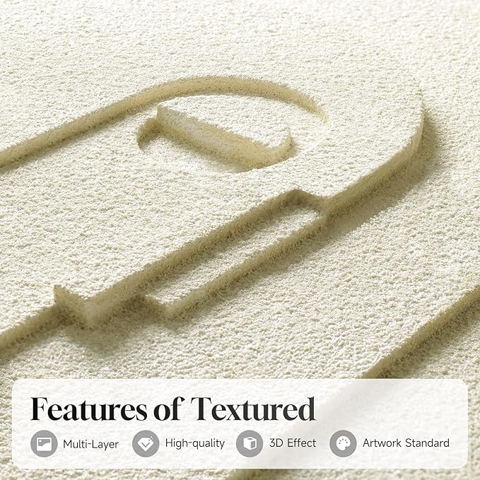 3D Textured Framed Abstract Wall Art, 3 Piece Modern Paintings Artwork for Walls, Black White Brown Geometric Sandstone Texture Pictures for Living Room Dining Room Bedroom Office Wall Decor 16x24 In