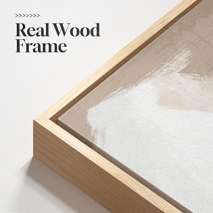 Large Framed Black and White Neutral Abstract Wall Art for Living Room, 3 Piece Canvas Prints Paintings Artwork for Walls, Modern Minimalist Abstract Pictures for Hallway Office Wall Decor 24x36 In