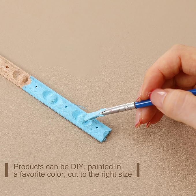 Nuanchu 12 Pcs Unfinished 3D Decorative Wood Trim Molding 15.75inch Decorative Wood Molding Cute DIY Trim for Home Wall Cabinet Shelf Window Door (Lace,15mm)