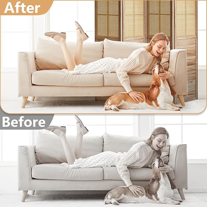 4 Panel Rattan Room Divider Panel, 5.6Ft Partitions and Dividers, Louvered Partition Divider, Room Dividers Screen, Solid Wood Frame, Folding Screen, Bedroom, Family Room, Light Brown