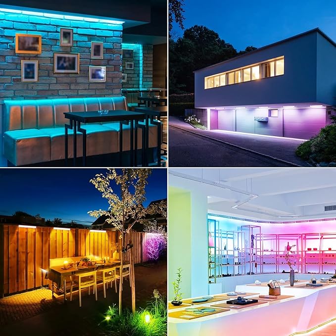 MEIKEE RGB Wall Washer Light, 42W RGBCW Smart APP Waterproof LED Strip Lights Bar, Dimmable for Church Wedding Birthday Party Outdoor Stage Lighting Christmas Decoration