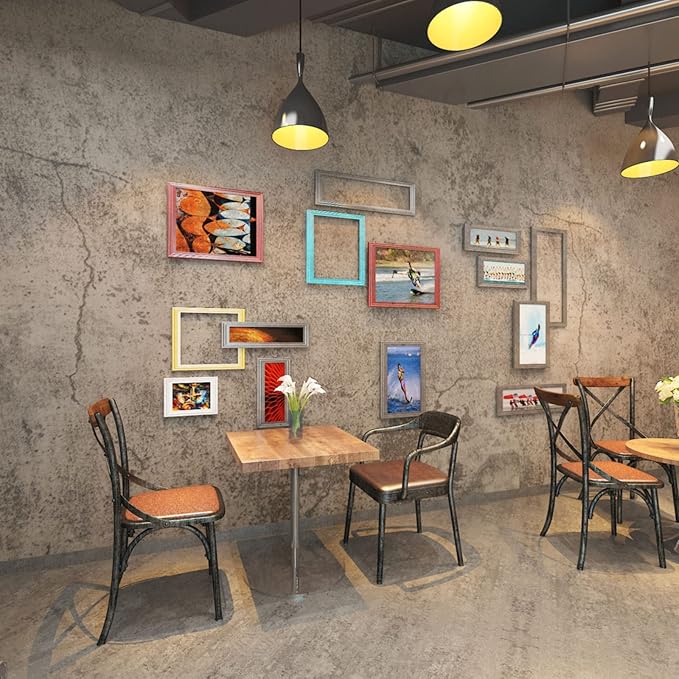 16"×354" Extra Thick Light Grey Concrete Wallpaper Peel and Stick 3D Faux Concrete Cement Contact Paper DIY Industrial Matte Textured Vinyl Wrap Removable Wall Sticker Bedroom Basement Garage