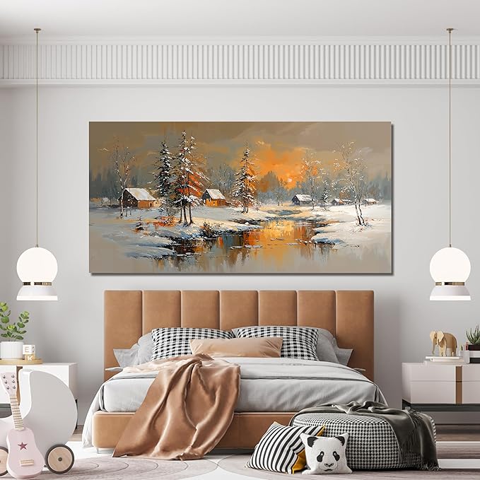 Canvas Oversized Wall Art Decor Modern Wall Art Pictures for Living Room Nature Coastal Wall Art Prints Large Landscape Wall Art Decorations Canvas Art Wall Decor Artwork for Walls Home Office Decor 29"X58"