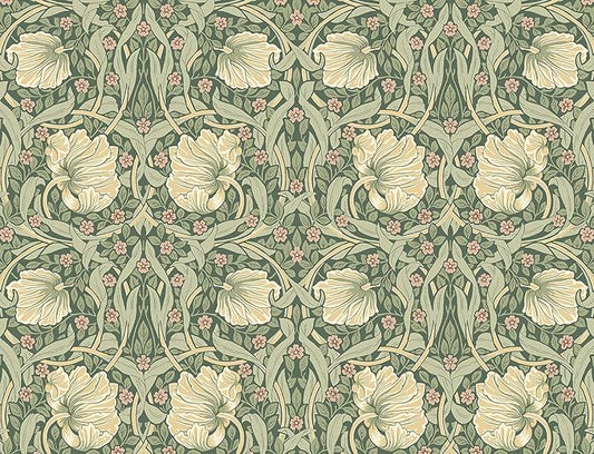 NextWall Pimpernel Floral Peel and Stick Wallpaper (Gardenia & Sage)