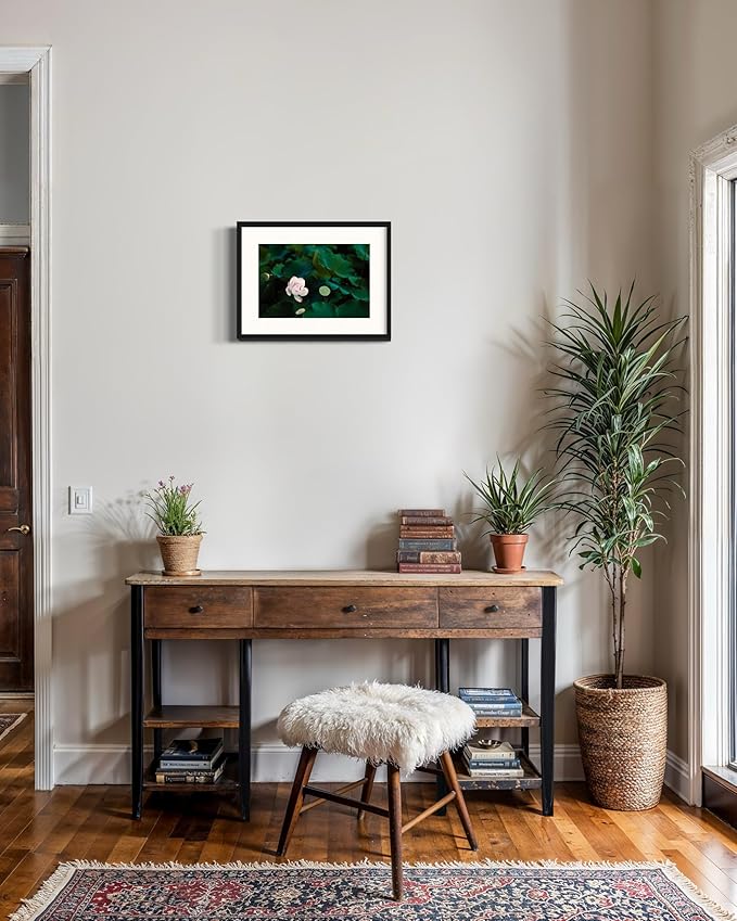 Oriental Beauty: Stunning Feng Shui Landscape Wall Art Prints for Home Decor in 3 Sizes (Serenity of a Lotus Blossom, 24" x 36")