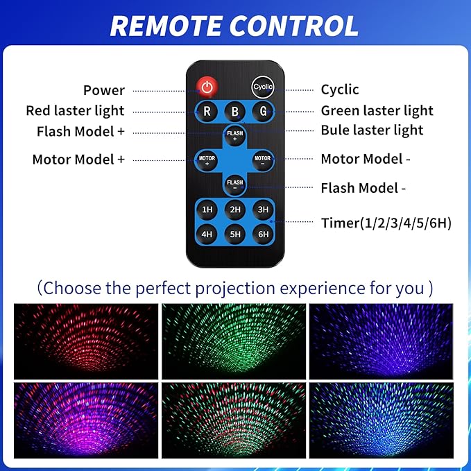 Christmas Laser Projector Light Outdoor: RGB 3 Colors Firefly Moving Laser Lights, IP65 Waterproof Star Projector Lights Show Decor for Garden Yard Holiday Party, Christmas Halloween New Year Gift