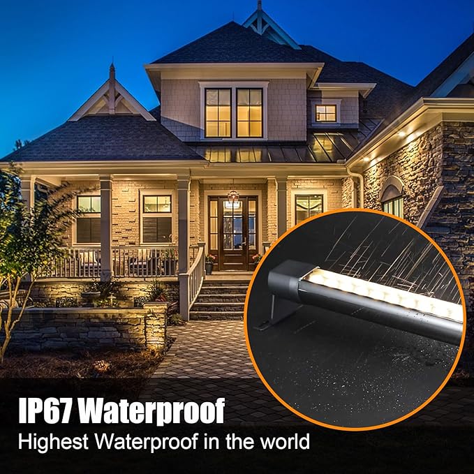 72W Outdoor Wall Washer Light,2 Pack 47.2 inch 4000K LED Wall Wash Lights Bar,IP67 Waterproof 120V LED Wall Washer Light Bar for Outdoor Indoor Building Sign, Hurches,Garden,Courtyards Lighting