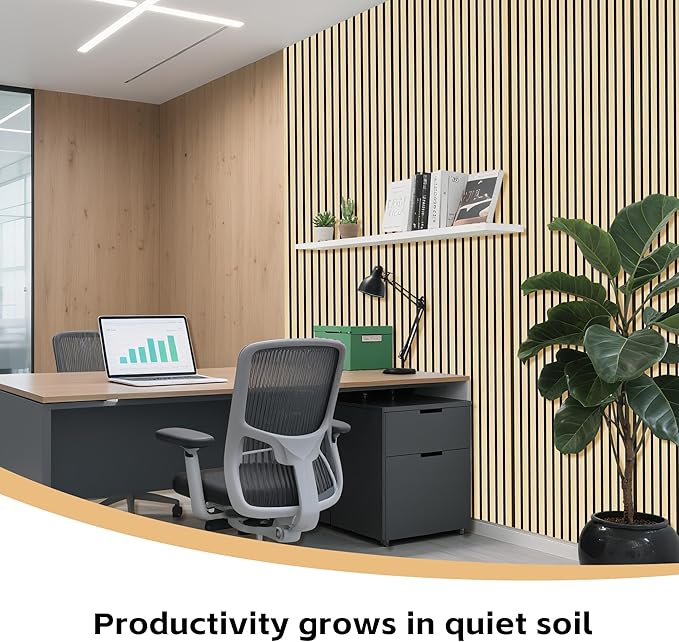 4 Pack Wood Panels for Wall, 47.2"×23.6" Wood Slat Acoustic Panels for Wall, Soundproof Panels, 3D Fluted Panels for Interior Decor (Oak)