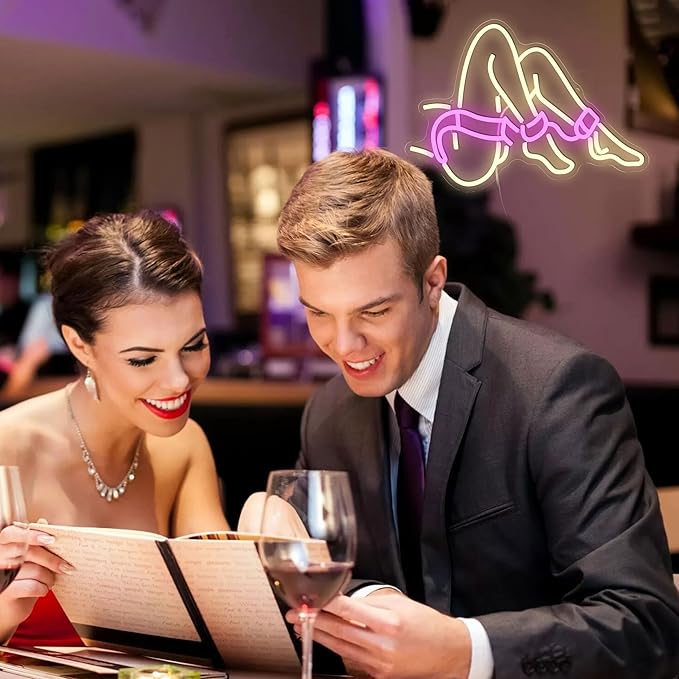 Lady Neon Sign Romantic Woman Neon Light Sign for Wall Decor Dimmable USB Powered Preppy Girl Led Light Sign for Adult Theme Party Bedroom Beauty Salon Man Cave Bar Club Hotel