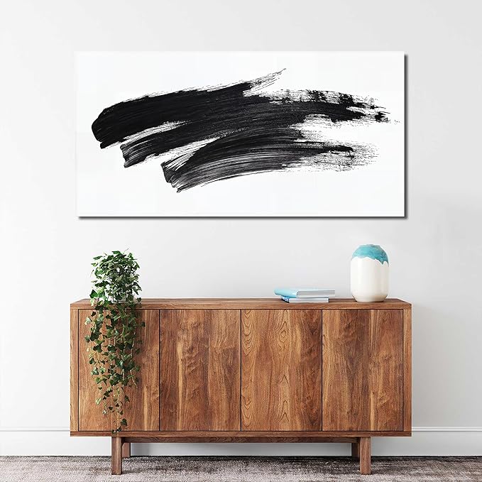 Abstract Wall Art Decor Black and White Wall Art Decorations Wall Pictures for Living Room Abstract Canvas Art Wall Decor Minimalist Wall Art Prints Artwork for Walls Bedroom Home Wall Art Decor 20" X 40"