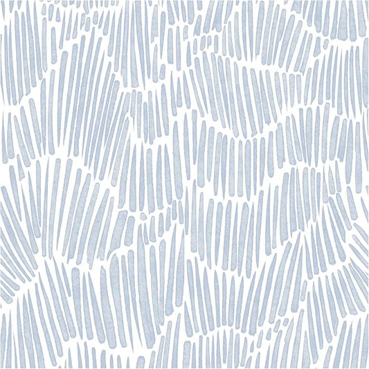 Blue Wallpaper 17.3"×118" Modern Striped Peel and Stick Wallpaper Boho Removable Self Adhesive Wall Paper for Bedroom Waterproof White and Blue Contact Paper Vinyl