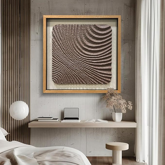 LIUZEYUE - Modern abstract 3D relief art wall decoration painting compatible with various 31.5"x31.5"