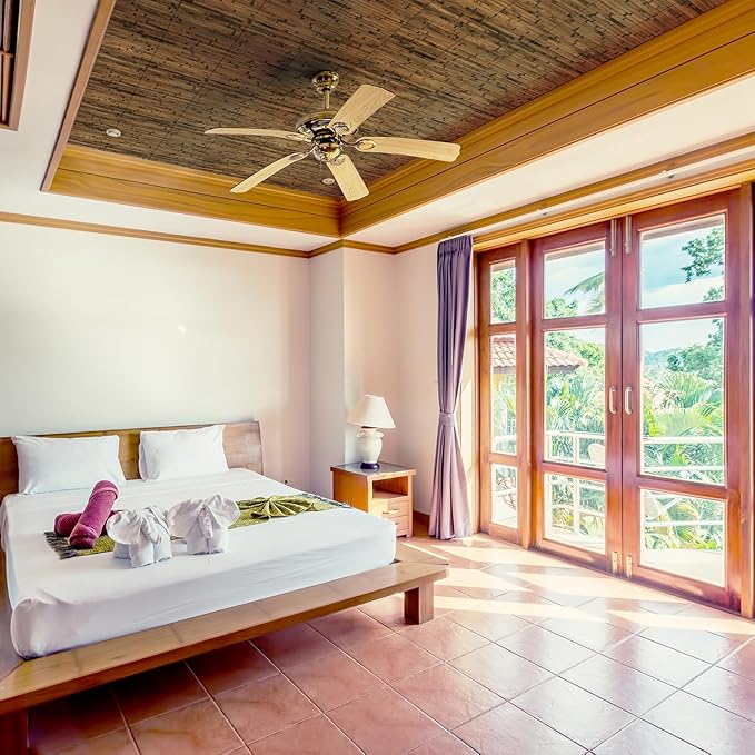 Art3d Natural Bamboo Wall Panel for Interior Decor, Renewable Pole Wrap Wainscoting Paneling for Wall Ceiling Furniture Cabinet Office, 12 x 96 Inch, 2-Pack - Dark Burned